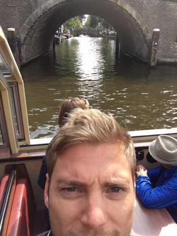 Boat trip on amsterdam canals